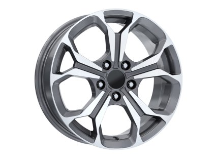 Alu kola Arceo DY1576, 16x6.5 5x108 ET40, šedivá + leštění