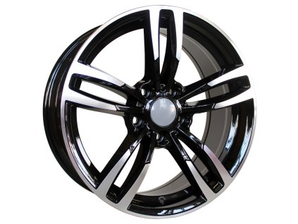 Alu kola Racing Line BK855, 17x8 5x120 ET34, černá + leštění
