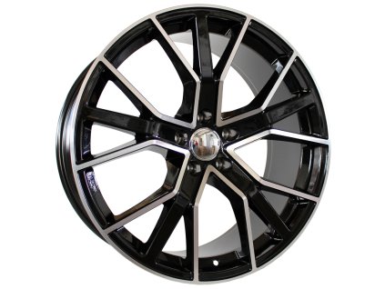 Alu kola Racing Line B5131, 20x9 5x112 ET35, černá + leštění