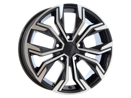 Alu kola Arceo DY666, 16x6.5 5x114.3 ET40, černá + leštění