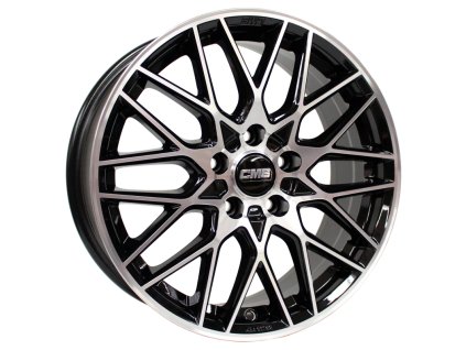 Alu kola CMS C25, 17x7 4x108 ET32, černá + leštění