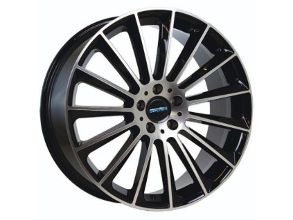 Alu kola CARMANI CA17, 20x8.5 5x112 ET40, černá + leštění
