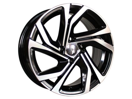 Alu kola Racing Line B5762, 17x7 4x100 ET44, černá + leštění