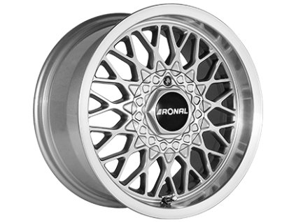 Alu kola RONAL LS, 15x7.5 4x100 ET25, stříbrná + leštění