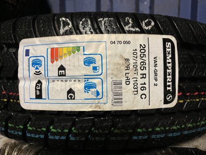 205/65 R16C 107/105T (103T) Semperit DOT20 (nové nepoužité) - zimní pneumatiky