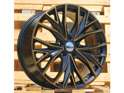 alu kola racing line b5922 19x8 5x112 et45 cerna matna medena barva lesteni 2