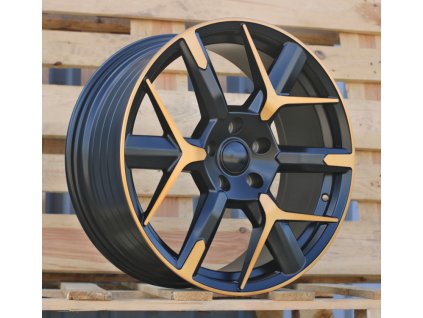 alu kola racing line yf6147 19x8 5x112 et40 cerna matna medena barva lesteni 2