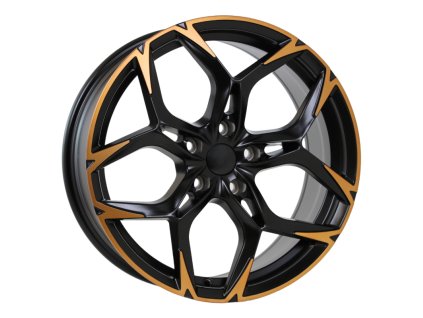 alu kola racing line i5572 18x8 5x112 et40 cerna matna medena barva lesteni