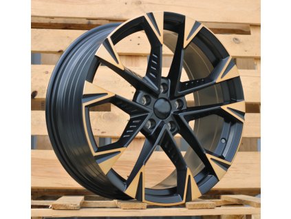 alu kola racing line yf1150 19x8 5x112 et40 cerna matna medena barva lesteni 2