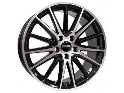 Alu kola CMS C23, 19x8 5x112 ET50, černá + leštění