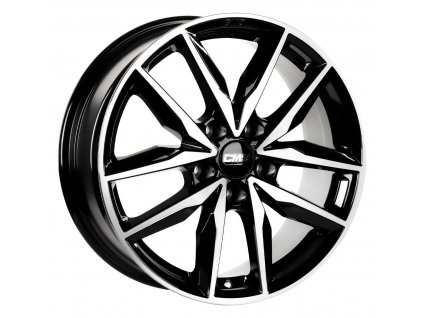 7*17-5*114.3 ET40 67.2 Diamond Black Gloss CMS