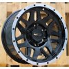 Alu kola Racing Line Q1509, 15x8 5x139.7 ET0, Černá + leštěný límec