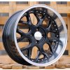 Alu kola Racing Line FR762, 17x8.5 3x112 ET20, Černá + leštěný límec