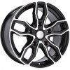 Alu kola Racing Line B1251, 20x8.5 5x160 ET50, černá + leštění celoroční použití (zátěžová)