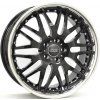 Alu kola STAMFORD S075, 22x9.5 5x120 ET20, černá lesklá + leštěný límec