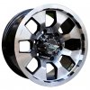 Alu kola Racing Line D8011, 15x8 6x139.7 ET13, černá + leštění