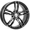 Alu kola MONACO WHEELS RR8M, 17x7.5 5x100 ET35, černá lesklá + leštění (zátěžová)