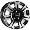 Alu kola CMS C31, 17x6.5 5x118 ET60, černá lesklá + leštění (zátěžová)
