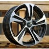 Alu kola Racing Line B1242, 15x6 4x100 ET45, černá + leštění