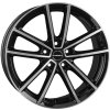 Alu kola BORBET W, 19x8 5x114.3 ET48, černá lesklá + leštění