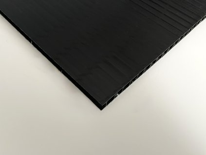 Plastová deska dutinková, černá (200x100 cm)