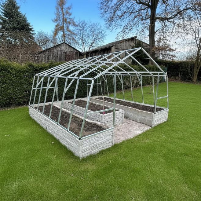 Výroba skleníku z profilu od Aluhobby. Vlastní tvorba od našeho zákazníka 👍🏻 #sklenik #skleniky #zahrada #zahradkareni...