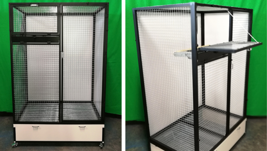 Woliera IK2 czarne anodowanie