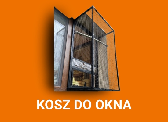Závěsný koš do okna