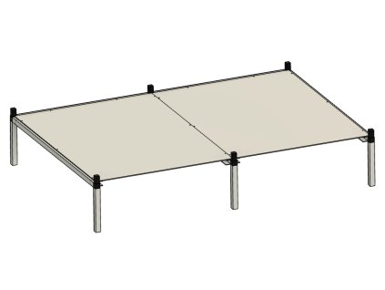 3196 rack aluhobby k1 jedno patro pro dva boxy