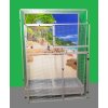 4087 4 voliera pol 4 s peti zasuvnymi pruhlednymi krmitky