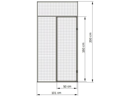 1522 hlinikovy ram s dvirky