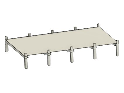 3229 rack aluhobby k6 jedno patro pro ctyri boxy