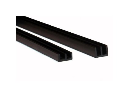 Terarijní plastová vodící lišta horní, černá (Délka 2m)