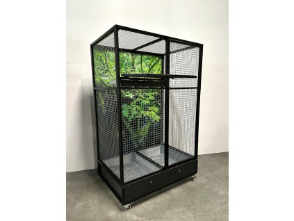 Voliéra  IK 2 - čierny elox.