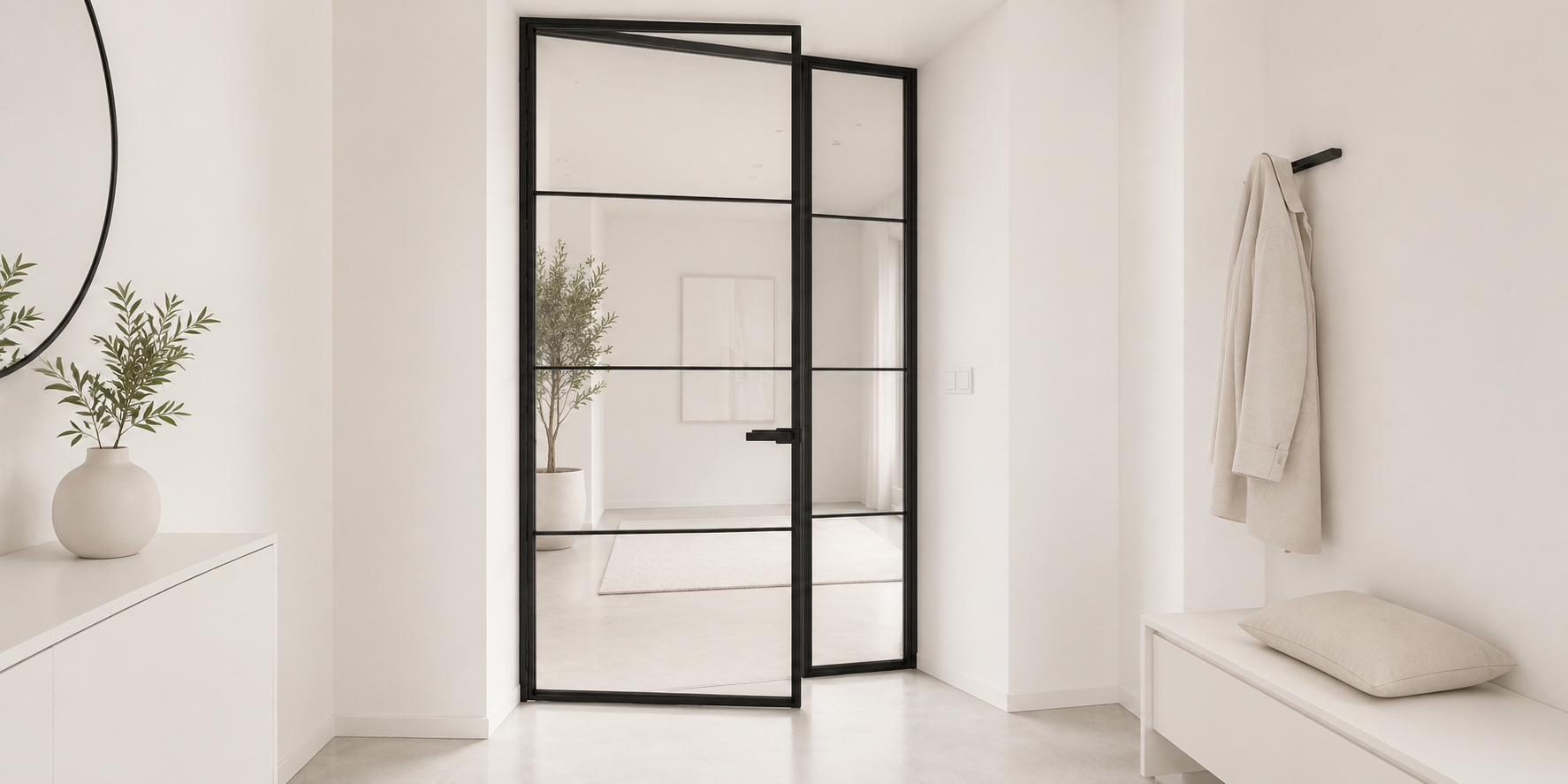 s příčkami nebo bez nich, s klikou s aretací nebo minimalistickým madlem