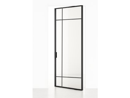 skleněné hliníkové dveře