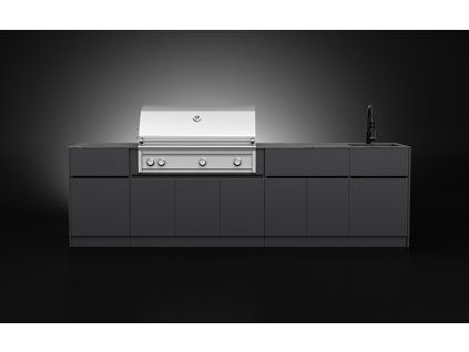 Extruded Aluminium Freestanding Outdoor Kitchen Cabinets