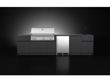 Modular Outdoor BBQ Kitchen With Fridge