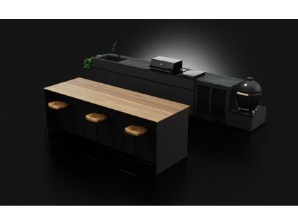 Kitchen Island With Bar Seating And Outdoor Kitchen Cabinets