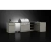 L ShLUSH36 H1ape Extruded Aluminium Outdoor Kitchen Cabinet