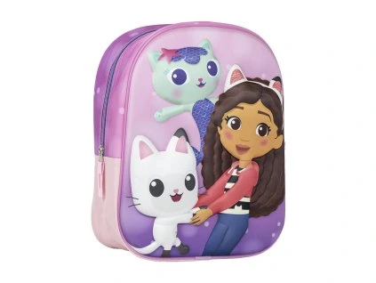 Dětský 3D batoh Domek pro panenky Gabby