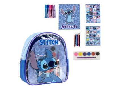 Omalovánková sada v batůžku Stitch
