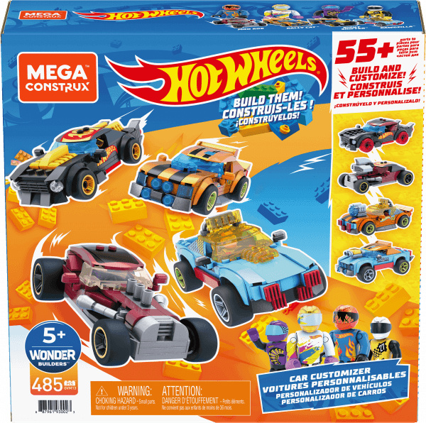 Mega Construx Hot Wheels Postav si sám 485 dílků - MATTEL