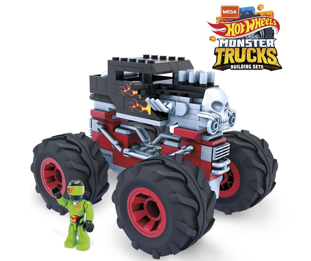 MEGA Hot Wheels Monster Trucks Bone Shaker Crash Set- MATTEL