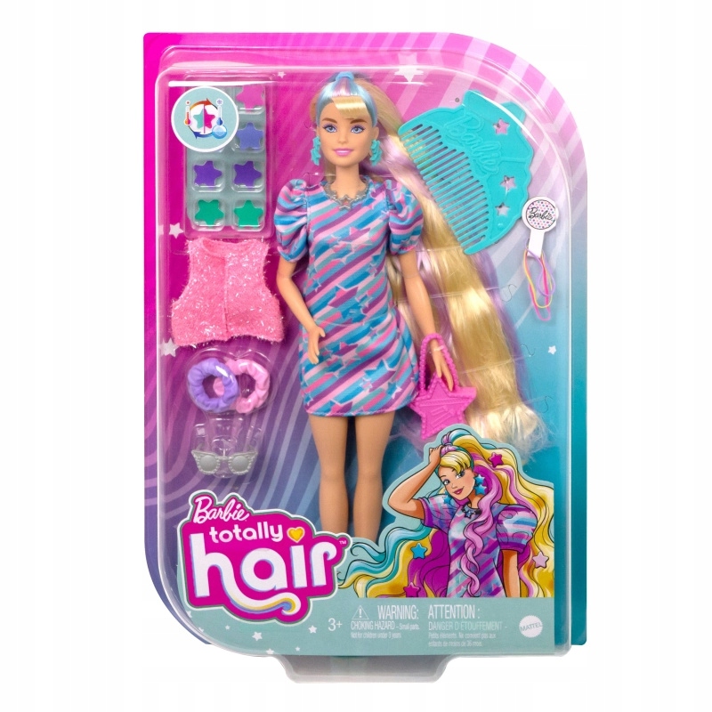 Barbie Totally Hair Fantastické vlasové kreace hvězdičková - MATTEL