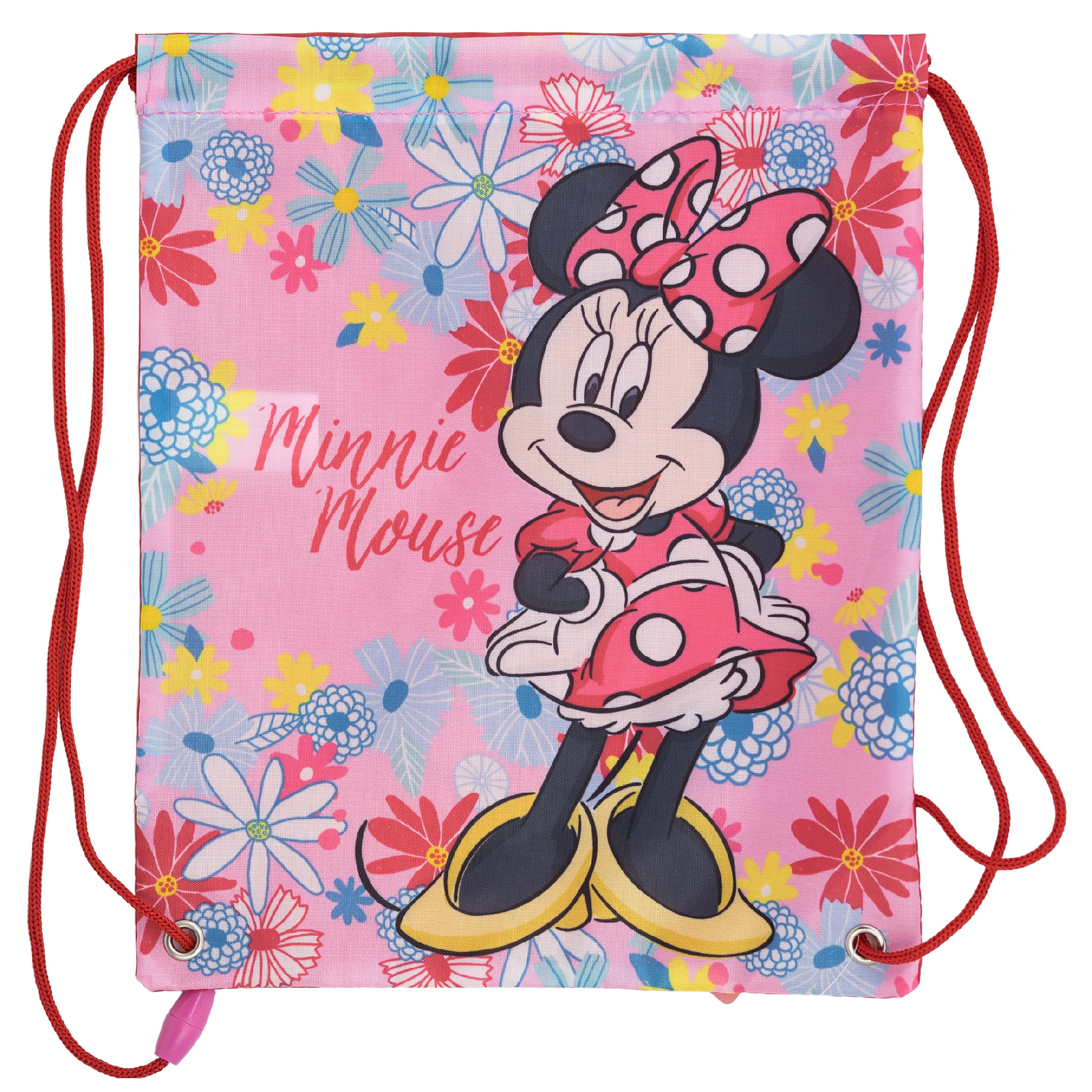 Taška na svačinu se šňůrkou Minnie Mouse Spring Look