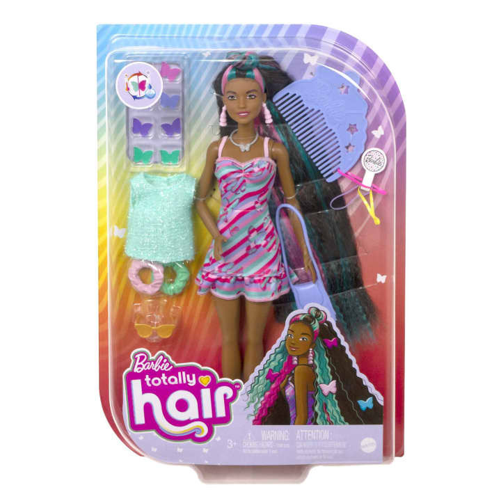 Barbie Totally Hair Fantastické vlasové kreace-motýlková - MATTEL