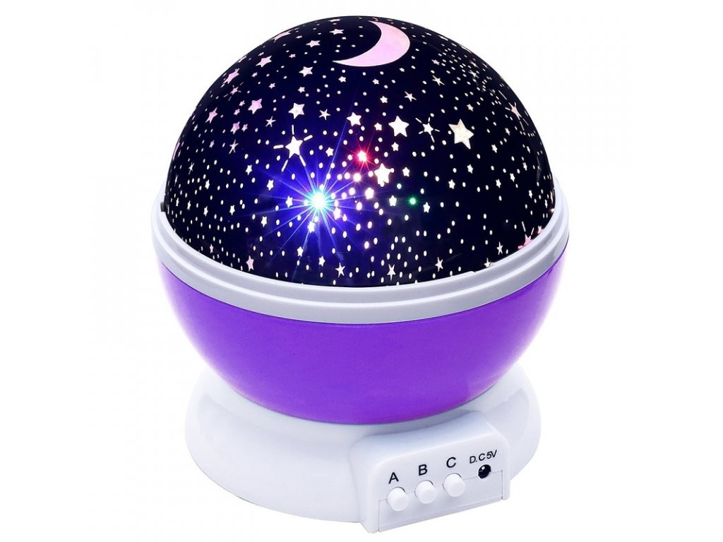 Alum - Projektor noční oblohy DELUXE - fialový