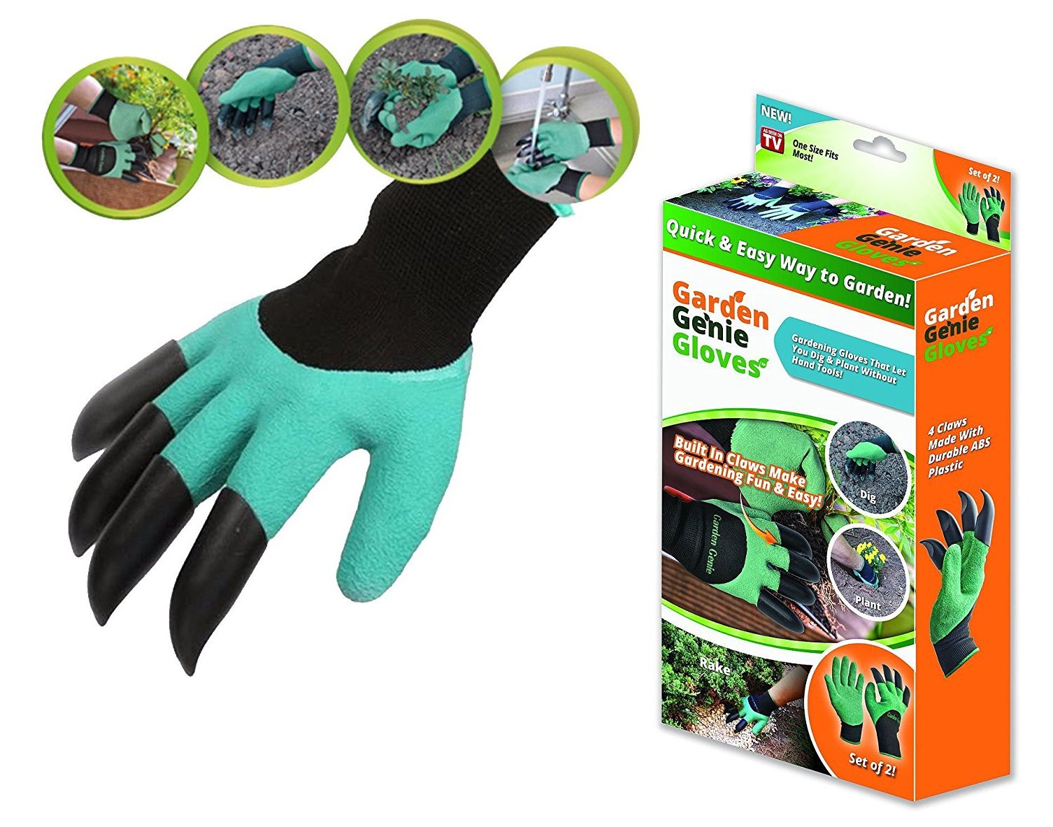 Garden Genie Zahradnické rukavice s drápy