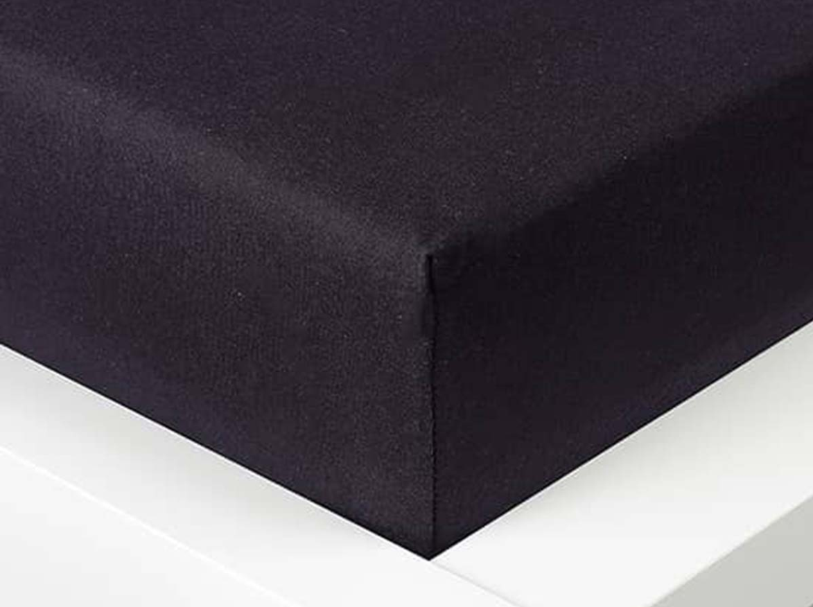 Jersey prostěradlo Exclusive jednolůžko - černé 90x200 cm